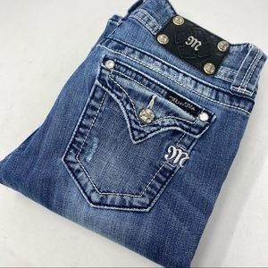 Miss Me Bootcut Light Wash Distressed Jeans